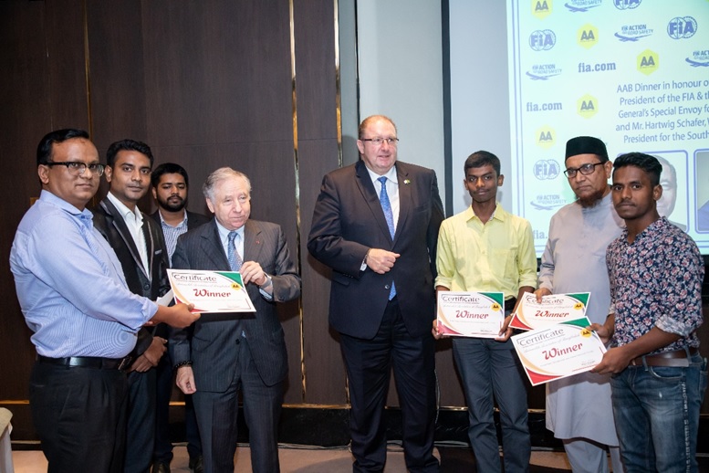 AAB Dinner in honour of Mr. Jean Todt, President of FIA & the UN Secretary General’s Special envoy for road safety and Mr. Hartwig Schafer, world bank vice president for the south asia region